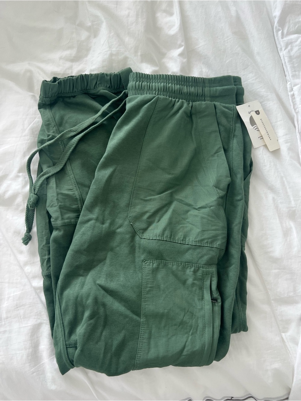 Anthropologie Daily Practice Green Cargo Jogger Pants